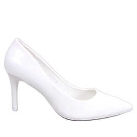 Charlotte Hvidlakerede stiletpumps