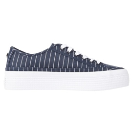 Tommy Hilfiger Essential Stripe Sneaker W FW0FW06530 sko blå