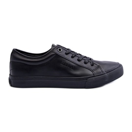 Øko lædersneakers til mænd Sort Big Star JJ174234
