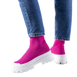 Pink sneakers med fleksibel overdel Varden lyserød