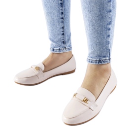 Beige mokkasiner med Velino-spænde