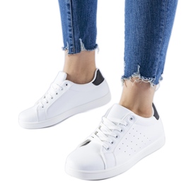 Hvide og sorte Bourassa sneakers