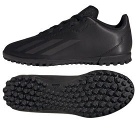 Adidas X CRAZYFAST.4 Tf Jr IE4084 sko sort