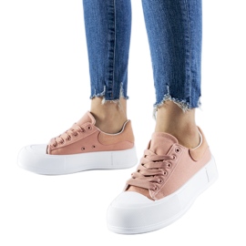 Pink Werninger platform sneakers lyserød