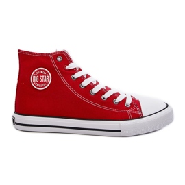 Big Star High røde sneakers til mænd T174104
