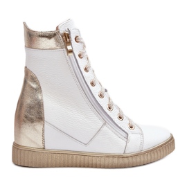 Zazoo 3081 Sneakers i læder, hvid