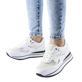 Hvide Inès platform sneakers