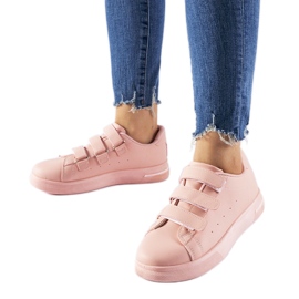 Pink Paré sneakers med velcrolukning lyserød