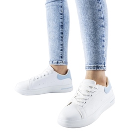 Hvide og blå Leland sneakers