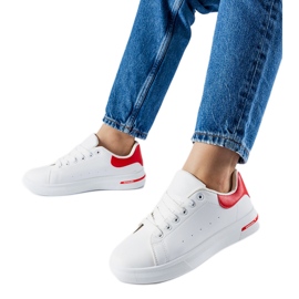 Hvide og røde Leland sneakers