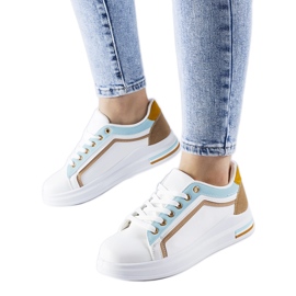 Hvide og blå Mayfield sneakers