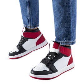 Sorte og røde Eulalie high-top sneakers