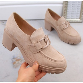 Vinceza W JAN177D ruskindssko, beige
