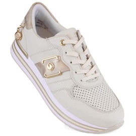 Rieker Remonte W RKR643 beige lædersko