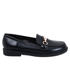 Gracess Black bamse mokkasiner sort