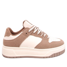 Minors Khaki damesneakers beige