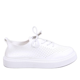 Zinder White gennembrudte sneakers hvid