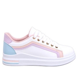 Ateer Pink damesneakers hvid