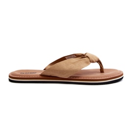 Dame flip-flops Big Star LL274623 Beige
