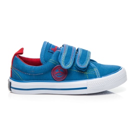 American Club Sport velcro sneakers blå