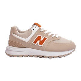 Beige Lifari damesneakers sportssko