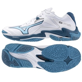 Mizuno Wave Lightning Z8 M V1GA240021 volleyballsko hvid