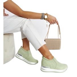 Grønne Alquippa wedge sneakers