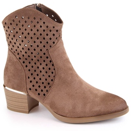 Ruskinds gennembrudte cowboystøvler, brune, Vinceza 58239