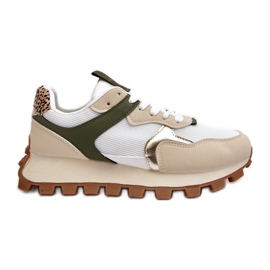 Dame-sneakers Sportssko Beige-Grøn Ralita