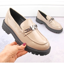 Vinceza W JAN269 beige patentmokkasiner