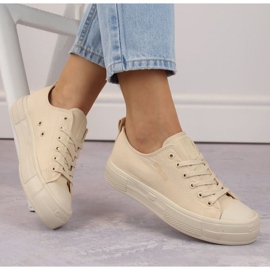 Big Star W INT1963B platform sneakers, beige