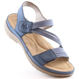 Komfortable Rieker W RKR587 blå sandaler
