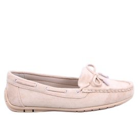 Wards Beige ruskindsmokkasiner