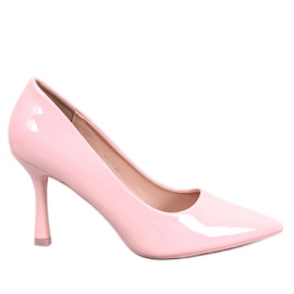 Ladd Pink lakerede høje hæle til kvinder lyserød