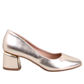 Shers Gold pumps med høj hæl gylden