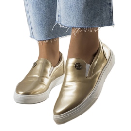 Guld Slip On Taastru sneakers gylden