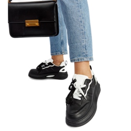 Sorte og hvide Galdino sneakers