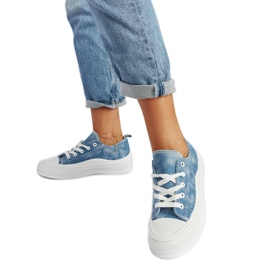 Blue Blais platform sneakers blå