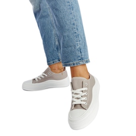 Grå Blais platform sneakers
