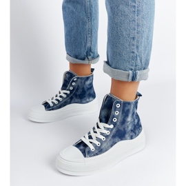 Marineblå Vicente platform sneakers