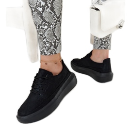 Lori sorte platformssneakers
