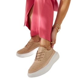 Lori's guld platform sneakers gylden