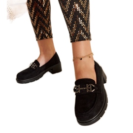 Tytti loafers i sort ruskind