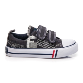 American Club Velcro sneakers sjovt marine blå
