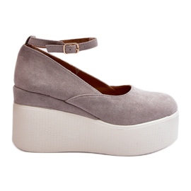 Espadriller til kvinder på en kile grå Malla