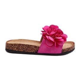 Flip Flops til kvinder med blomster Fuchsia Lulania lyserød