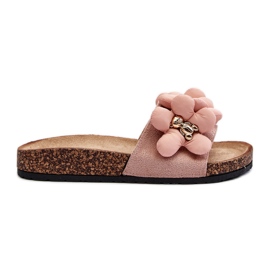 Dame-flip-flops med dekorationer, Pink Bunlia lyserød