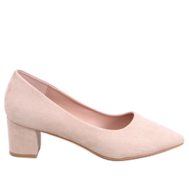 Trabersi Abrikos lavhælede pumps beige