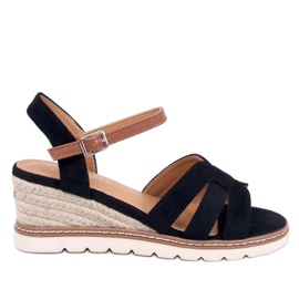 Rosco Black kile espadrillesandaler sort