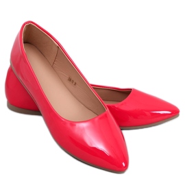 Xants Red patent ballet lejligheder rød